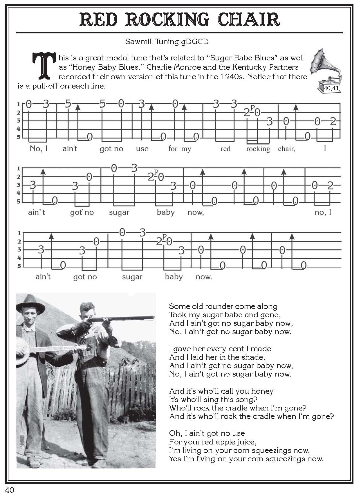 beginner clawhammer banjo songs