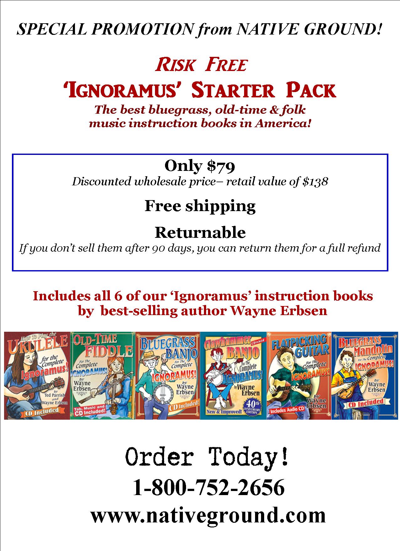 Starter Pack Promotion for Music Stores - Native Ground